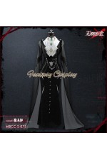 Path to Nowhere Oak Casket Collaboration HappyZoo Black Dress Cosplay Costume